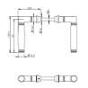 Afbeeldingen van INTERSTEEL Deurkruk Ton 222 chroom mat/ebbenhout 0375