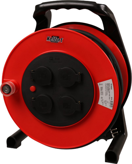 Afbeeldingen van Kelfort kabelhaspel Easy Reel 600 - 50 meter 3x1.5mm2 - Neopreen H07RN-F 