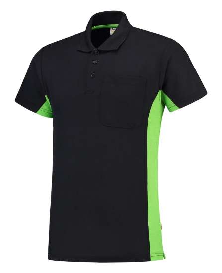 Afbeeldingen van Tricorp poloshirt 202002 - maat 6XL - marineblauw/limoengroen 