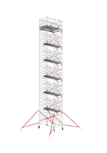 Afbeeldingen van Altrex Rolsteiger breed - aluminium met voorloopleuningen en schoren in de basis RS TOWER 52