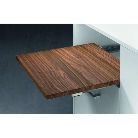 Afbeeldingen van Hettich Gedeeltelijk uittrekbare ladegeleider Quadro 40 BM (bodemmontage),  330 - 490 mm, links en rechts