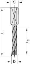 Afbeeldingen van Hettich hm boor 10mm links  50600112