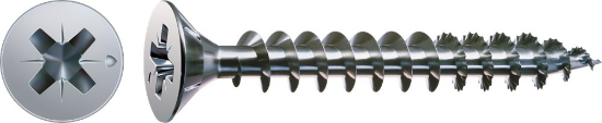 Afbeeldingen van Spax spaanplaatschroef - Ø3x20mm PZ1 - platkop elektrolytisch verzinkt