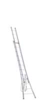 Afbeeldingen van Aluminium kokerladder (blank) 2-delig reform