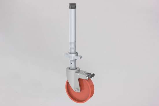Afbeeldingen van Altrex Wielstaander met wiel voor rolsteiger RS4 en RS5 - Ø200mm 