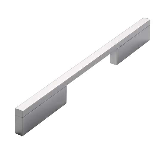 Afbeeldingen van Siro Meubelgreep metaal - boorafstand 128/224mm/L 252mm/H 29mm/B 10mm chroom glanzend 