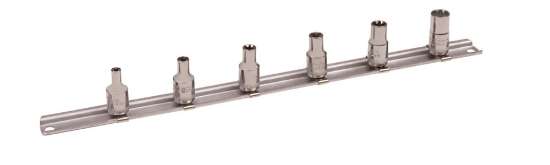 Afbeeldingen van Bahco 1/4 dop torx rail set 6 Delig
