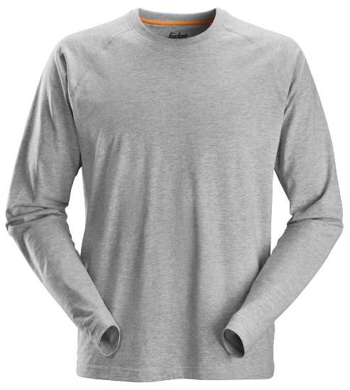 Afbeeldingen van Snickers shirt lange mouwen 2410-2800 maat XXXL gemeleerd grijs