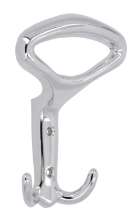 Afbeeldingen van Siro Kapstokhaak metaal - boorafstand 32mm/L 147mm/H 52mm/B 101mm - chroom glanzend 