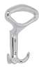 Afbeeldingen van Siro Kapstokhaak metaal - boorafstand 32mm/L 147mm/H 52mm/B 101mm - chroom glanzend 