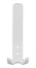 Afbeeldingen van Siro Kapstokhaak kunststof - boorafstand 20mm/L 150mm/H 96mm/B 57mm - wit 