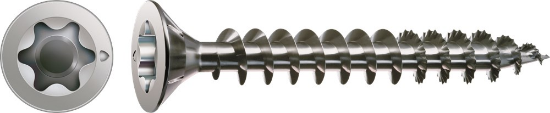 Afbeeldingen van Spax spaanplaatschroef - Ø3x25mm T10 - platkop RVS