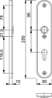 Afbeeldingen van Hoppe Inbraakwerend aluminium schild 3214 - PC55 - F1