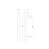 Afbeeldingen van INTERSTEEL Deurgreep 700 mm T-vorm rvs geborsteld 65 mm 4324