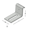 Afbeeldingen van GB sluitplaat vlak - 53x85x12 50x4mm - zink magnesium