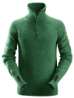 Afbeeldingen van Snickers sweater wol half zip 2905-3900, Maat 3XL, bosgroen