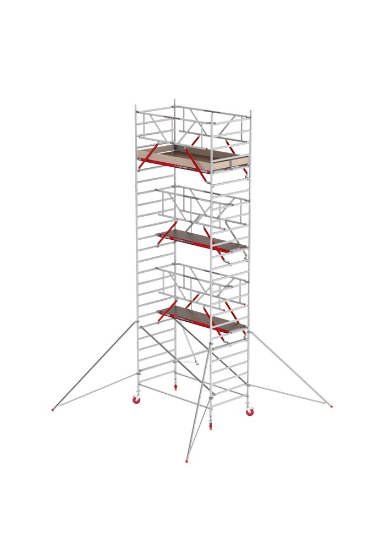 Afbeeldingen van Altrex rolsteiger RS Tower 42-S - werkhoogte 8.2m - 2.45 meter platformlengte hout