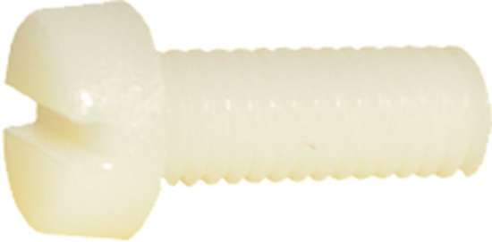 Afbeeldingen van Metaalschr.Nyl.Wit  M4X10   Ck Din84 Pa