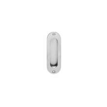 Afbeeldingen van INTERSTEEL Schuifdeurkom ovaal 120x40mm schroefgaten rvs geborsteld 4476