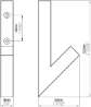 Afbeeldingen van Siro Kapstokhaak metaal - boorafstand 32mm/L 120mm/H 50mm/B 16mm RVS 