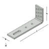 Afbeeldingen van GB Muurplaathoek 120x290 70x10 Thermisch Verzinkt