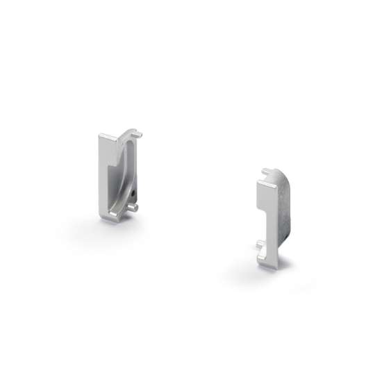Afbeeldingen van Hettich Eindkap Spira, L 11 mm, H 43 mm, Aluminiumkleurig