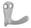Afbeeldingen van Siro Kapstokhaak metaal - boorafstand 8mm/L 33mm/H 22mm/B 44mm - aluminium 