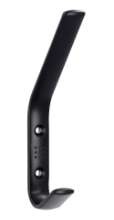 Afbeeldingen van Siro Kapstokhaak metaal - boorafstand 32mm/L 150mm/H 63mm/B 18mm - mat zwart 