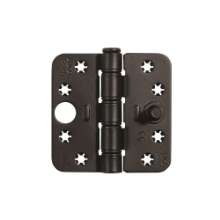 Afbeeldingen van Axa Veiligheids glijlager scharnier - 3mm 89x89 - rondhoek 