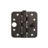 Afbeeldingen van Axa Veiligheids glijlager scharnier - 3mm 89x89 - rondhoek 