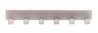 Afbeeldingen van Siro Deurkapstok metaal - met 6 haken boorafstand 210mm/L 240mm/H 32mm/B 41mm nikkel mat 