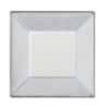 Afbeeldingen van Siro Meubelknop metaal - L 39mm/H 16mm/B 39mm chroom glanzend/wit 