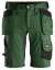 Afbeeldingen van Snickers Allround stretch korte broek 6141-3904, Maat 56, bosgroen/zwart