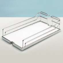 Afbeeldingen van Hettich Arena CLASSIC antislip-inhangplateaus, 350 x 462 x 106 mm, verchroomd