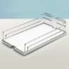 Afbeeldingen van Hettich Arena CLASSIC antislip-inhangplateaus, 350 x 462 x 106 mm, verchroomd