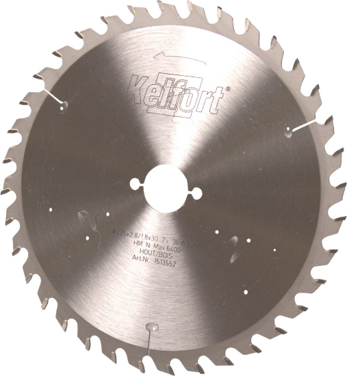 Afbeeldingen van Kelfort Cirkelzaagblad - 235x30mm 36Tands - HM WS-W vertanding 