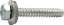 Afbeeldingen van Gevelplaatschr.Rvs  6.3X19mm   Type B A2