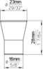 Afbeeldingen van Siro Meubelknop metaal - L 23mm/H 28mm/B 23mm RVS 