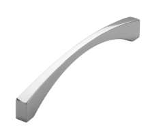 Afbeeldingen van Siro Meubelgreep metaal - boorafstand 160mm/L 173mm/H 31mm/B 12mm chroom glanzend 