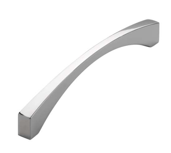 Afbeeldingen van Siro Meubelgreep metaal - boorafstand 160mm/L 173mm/H 31mm/B 12mm chroom glanzend 