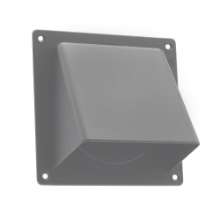 Afbeeldingen van Universele gevelklep ÂØ 100/125/110x54mm grij