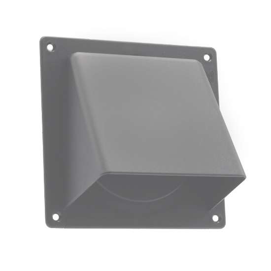Afbeeldingen van Universele gevelklep ÂØ 100/125/110x54mm grij
