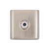 Afbeeldingen van Siro Meubelknop metaal - L 16mm/H 21mm/B 16mm RVS effect/ transparant 