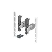 Afbeeldingen van Hettich AvanTech YOU Set verbinders voor inliggend front om zelf op maat te maken, te gebruiken met ladezijwand, systeemhoogte  139,  wit