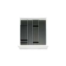 Afbeeldingen van Blum Bestekindeling voor messen Legrabox houtdecor - corpusbreedte 550-600 diepte 650mm - houtdecor zwart/aluminium OL.SA6560S2BEST