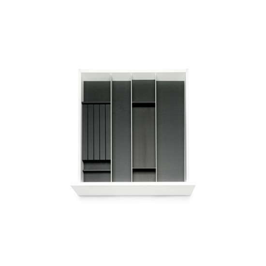 Afbeeldingen van Blum Bestekindeling voor messen Legrabox houtdecor - corpusbreedte 550-600 diepte 650mm - houtdecor zwart/aluminium OL.SA6560S2BEST