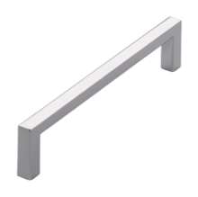 Afbeeldingen van Siro Meubelgreep metaal - boorafstand 128mm/L 136mm/H 28mm/B 8mm chroom glanzend 
