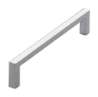 Afbeeldingen van Siro Meubelgreep metaal - boorafstand 128mm/L 136mm/H 28mm/B 8mm chroom glanzend 