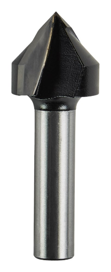 Afbeeldingen van Makita V-groeffrees - Ø19x16mm 90° - schacht Ø8mm 2 beitels