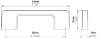 Afbeeldingen van Siro Meubelgreep metaal - boorafstand 96mm/L 108mm/H 30mm/B 9mm chroom glanzend 